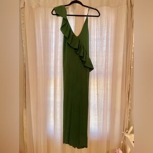 ZARA Ribbed dress with ruffle detail, NWOT